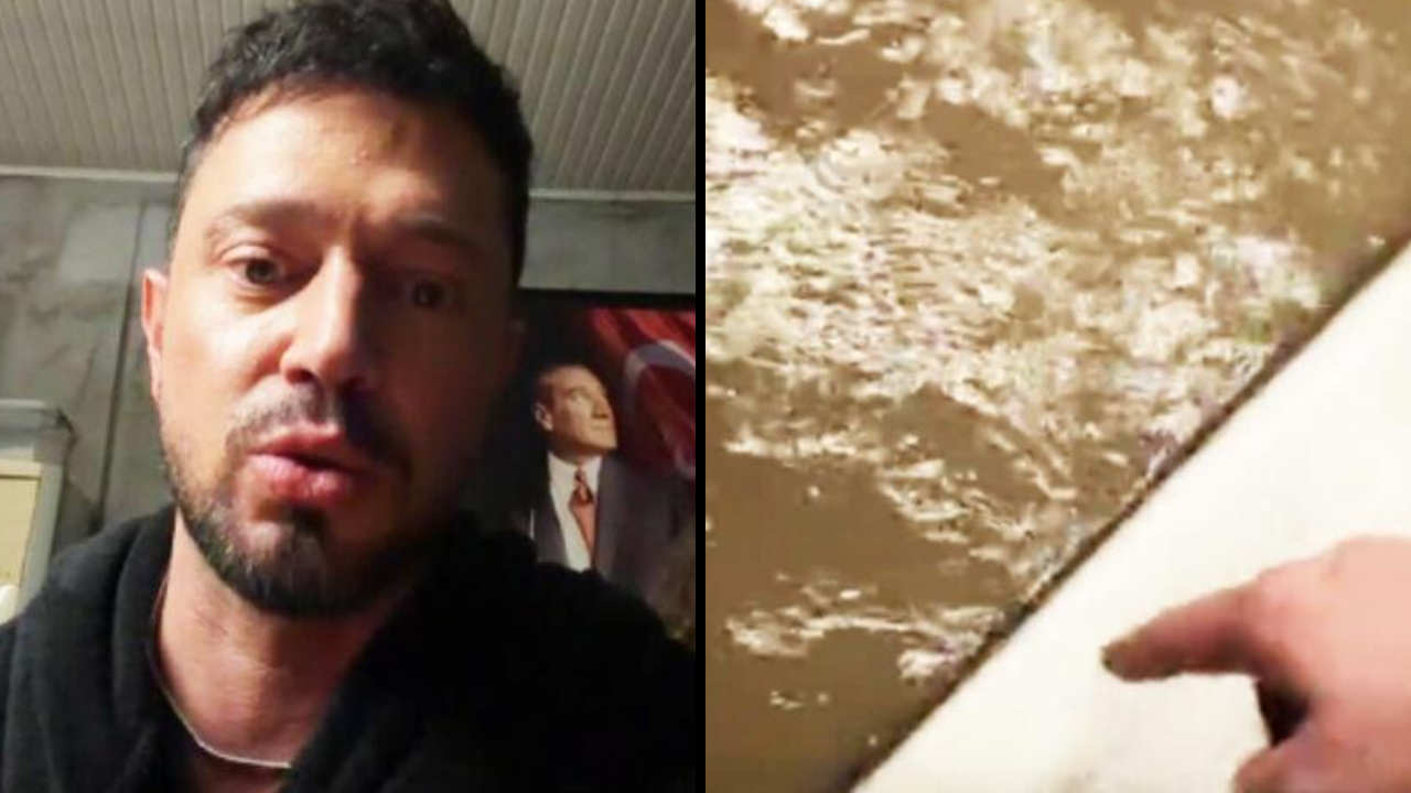 Stüdyoyu su bastı; 250 kişi mahsur kaldı: Murat Boz yardım feryadında bulundu