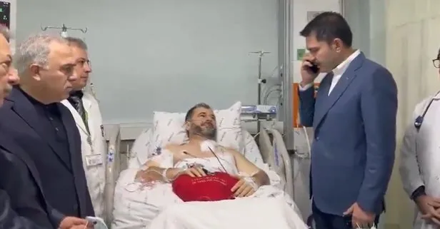 AKP İBB adayı Kurum bıçaklanan imam Usta'yı ziyaret etti