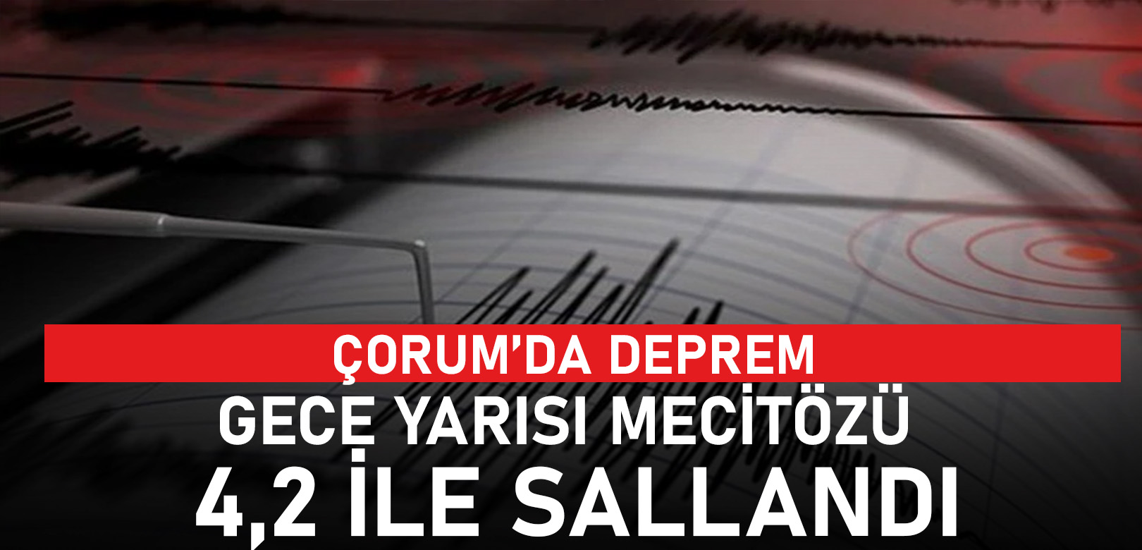 Çorum'da deprem oldu: 4,2 şiddetinde sallandı