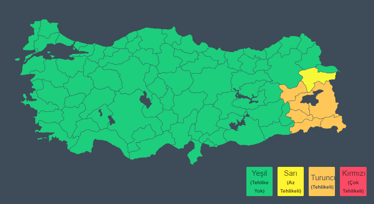 AFAD'dan yoğun kar yağışı uyarısı