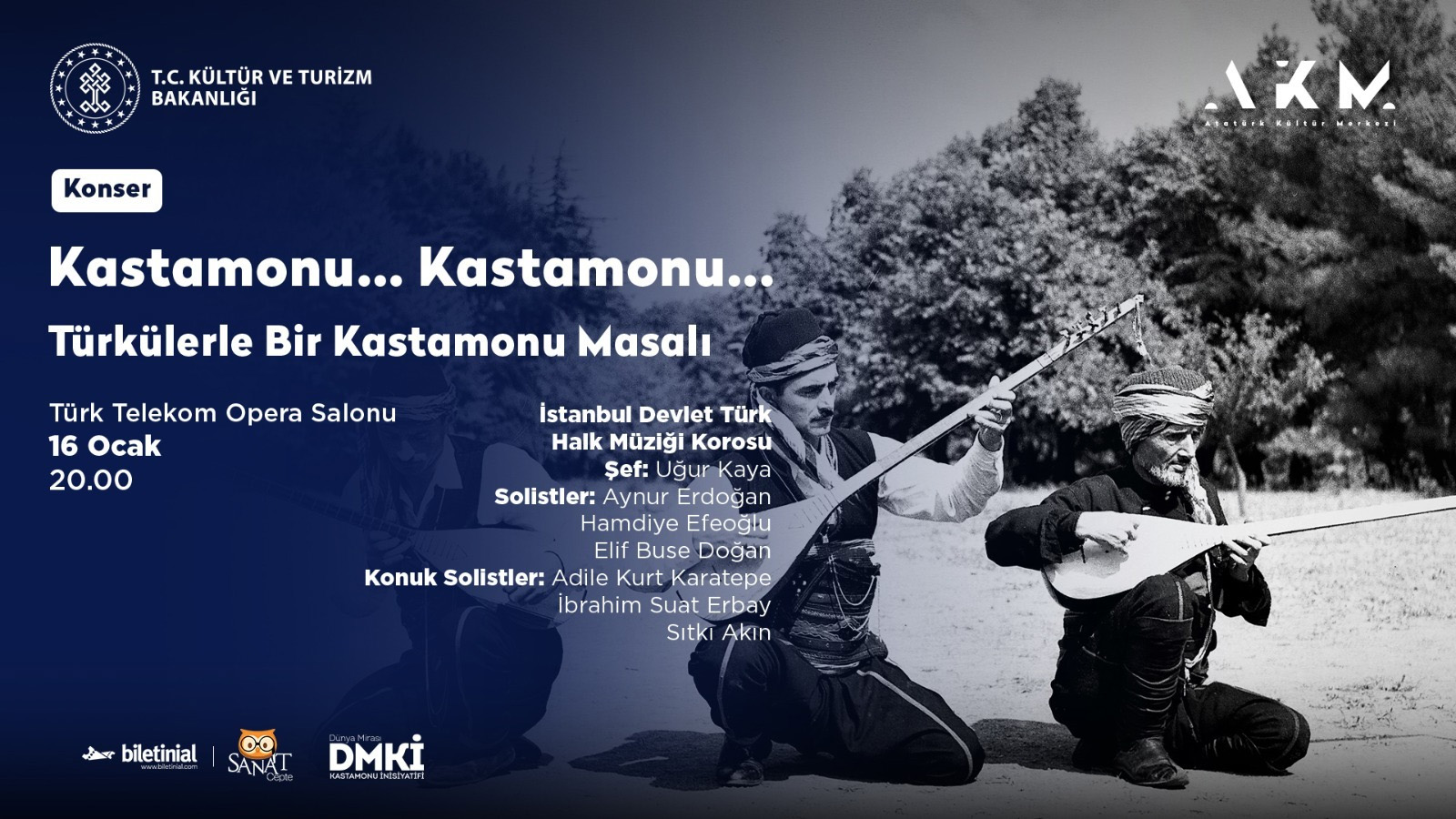 Dünya Mirası Kastamonu İnisiyatifi'nden 'Türkülerle Bir Kastamonu Masalı' konseri