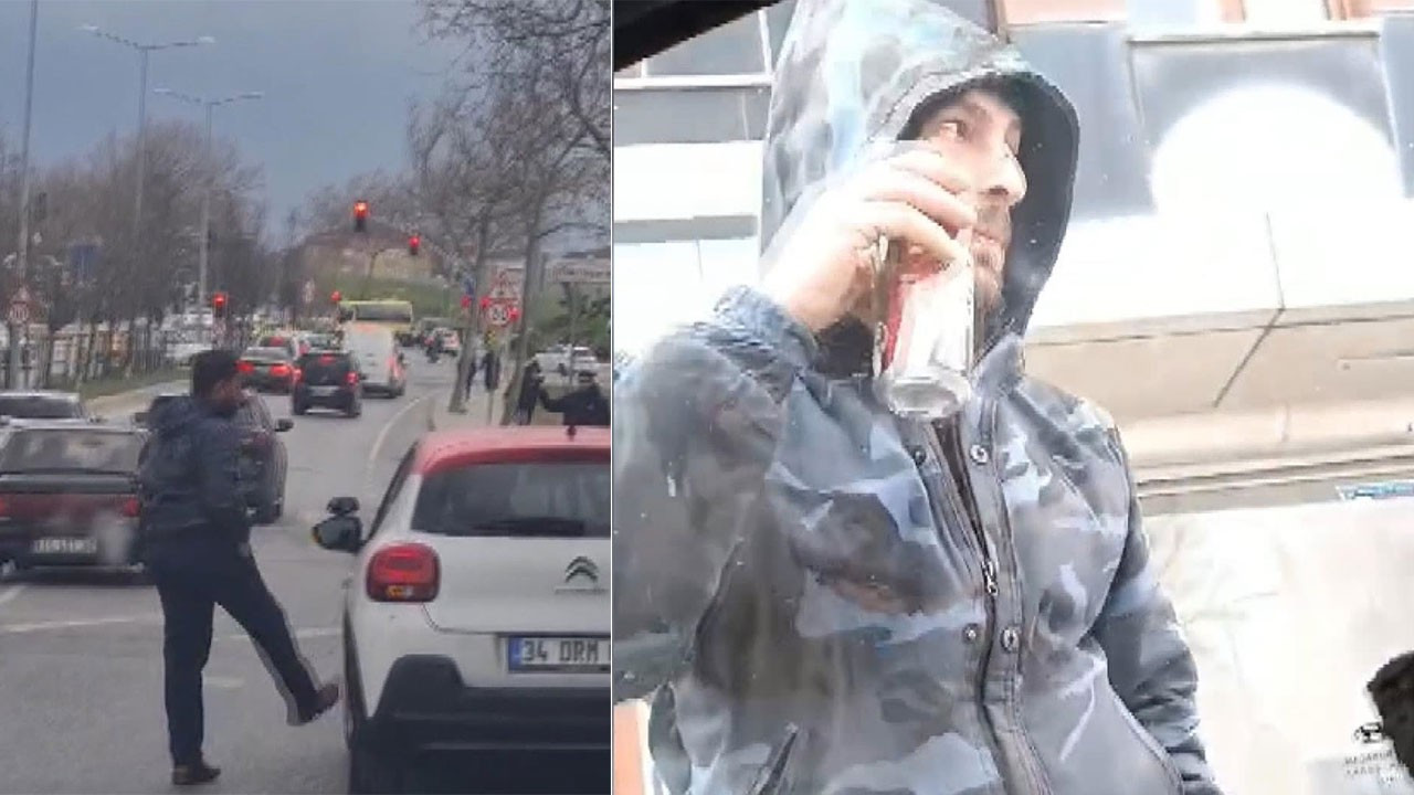 Sultangazi'de sürücü adayı ve eğitmenine taciz: Bira döktü, tekmeledi, tehditler savurdu