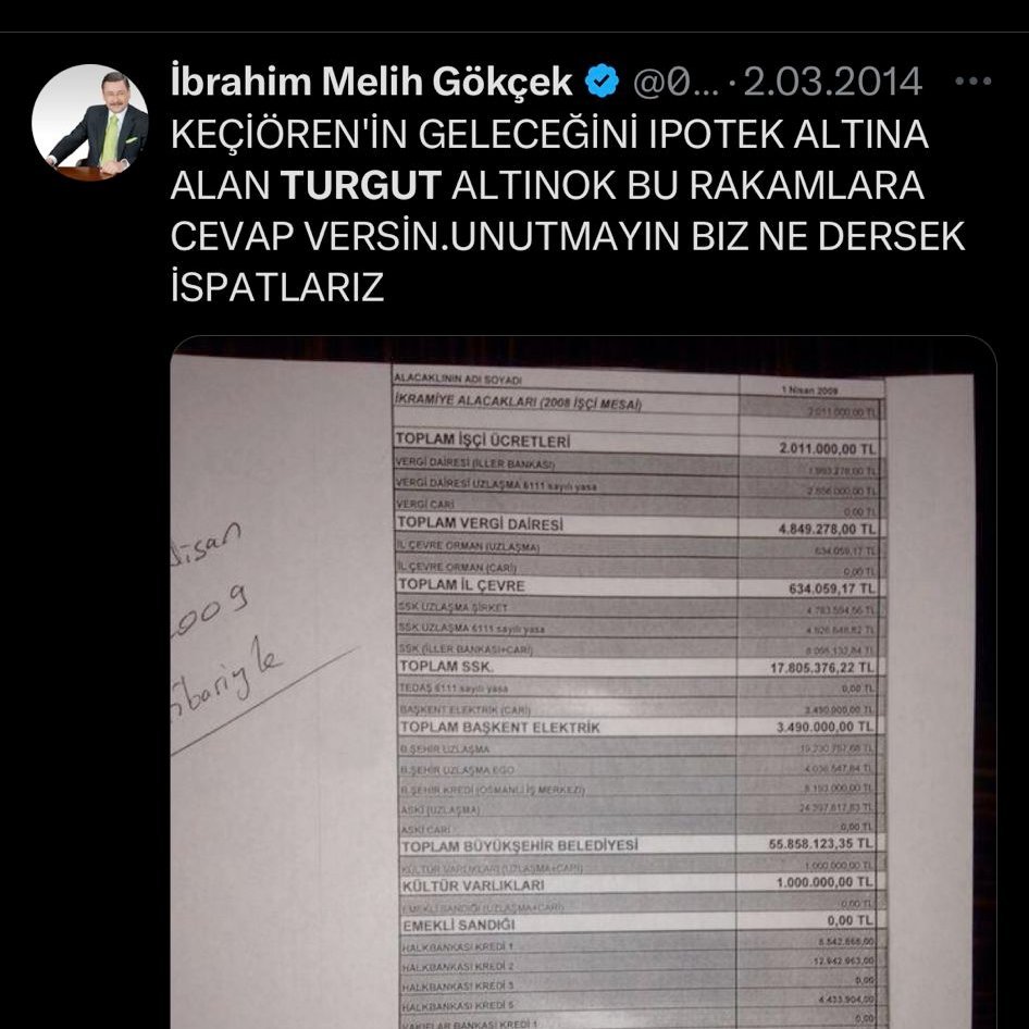 Tartışmaları yeniden gündem oldu: Melih Gökçek'ten Altınok'suz kutlama mesajı