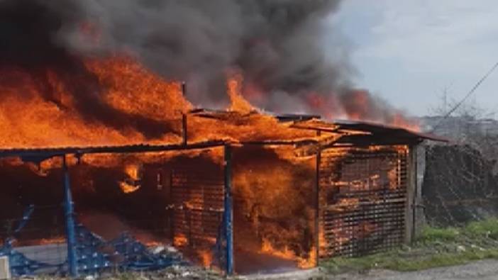 Arnavutköy'de atölye yangını