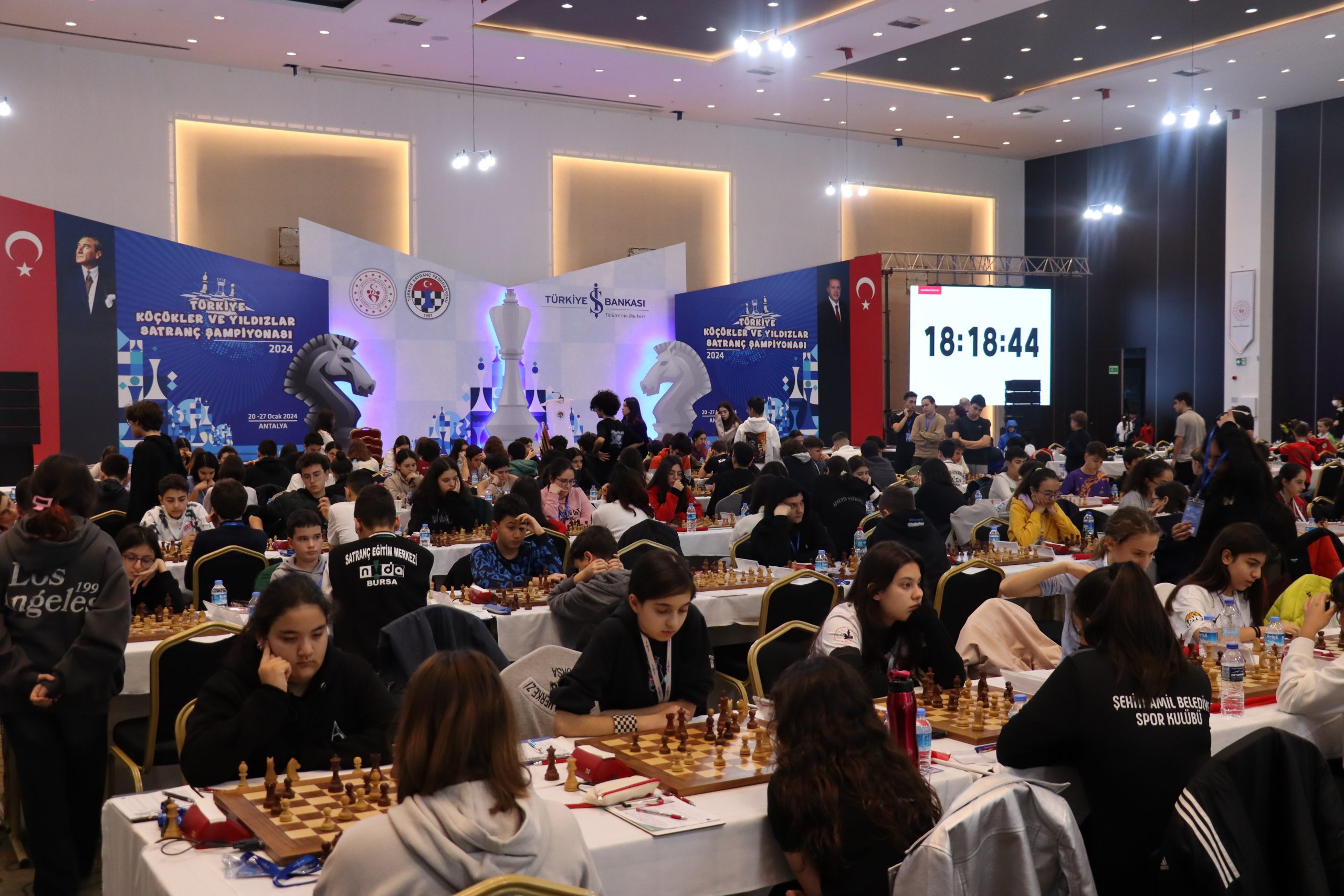 “2024 Türkiye Küçükler ve Yıldızlar Satranç Şampiyonası” başladı