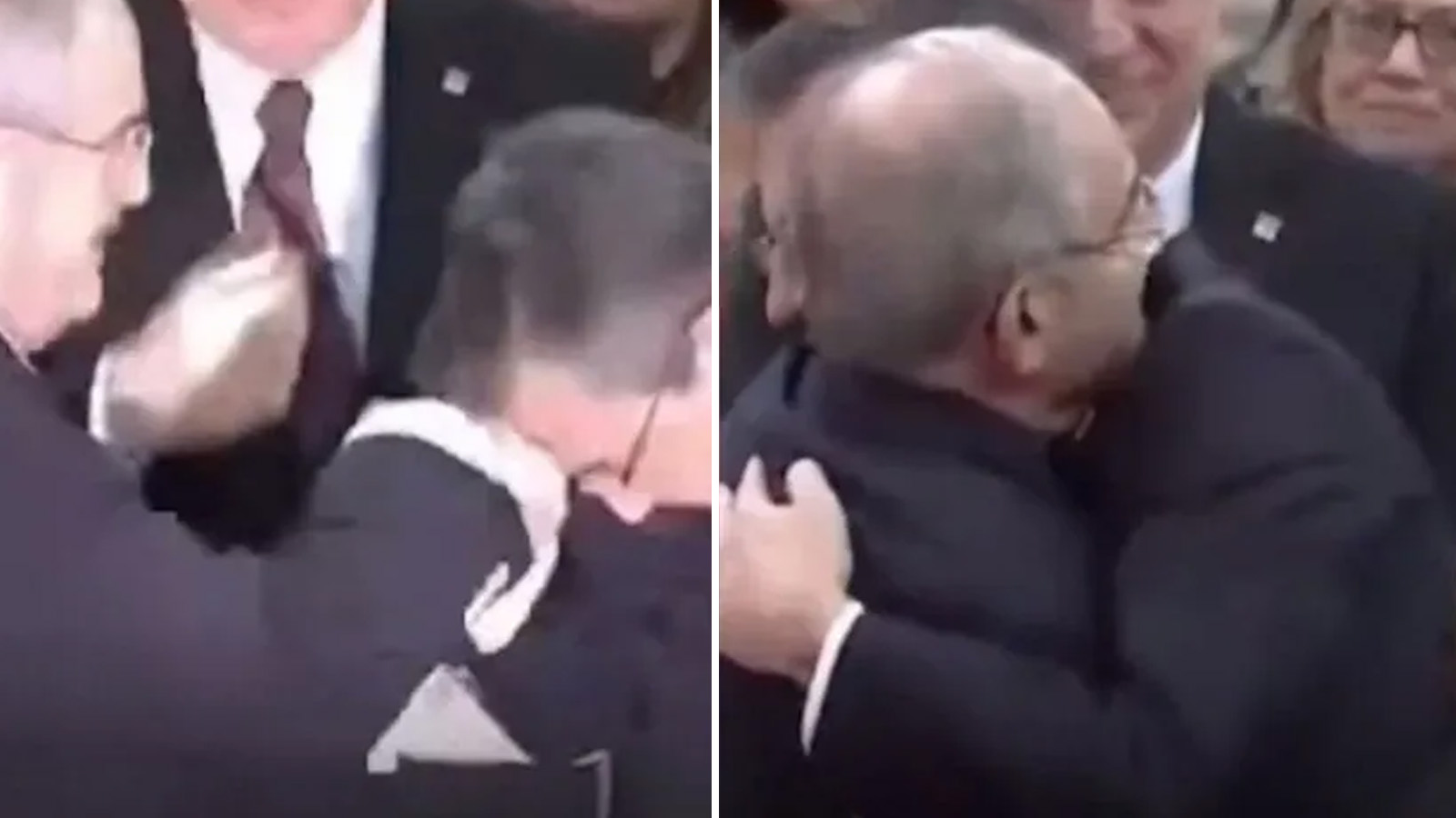 Özgür Özel, veda eden Yılmaz Büyükerşen'in elini öptü