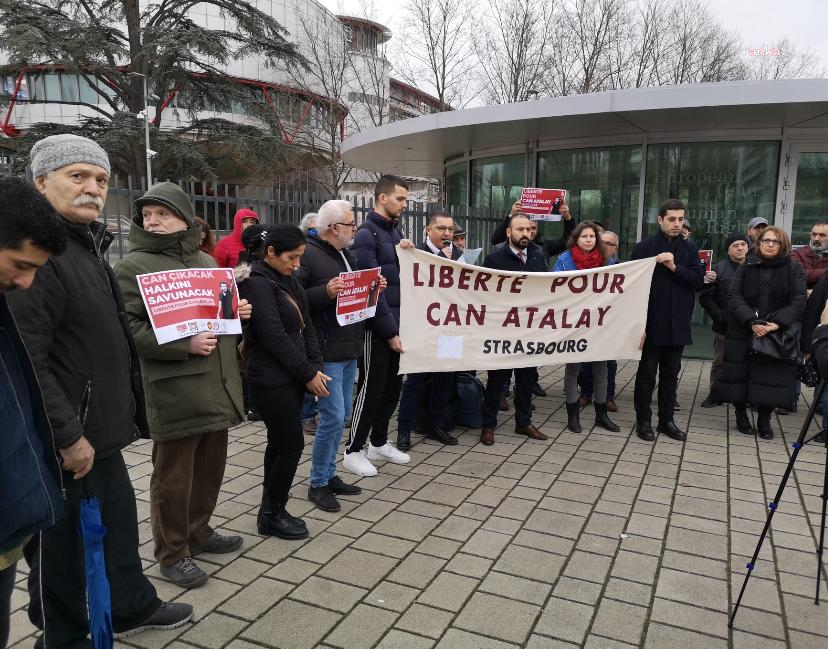 Fransa'da Can Atalay eylemi