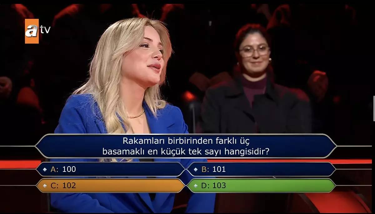 Cevabını son anda değiştiren yarışmacı matematik sorusundan elendi