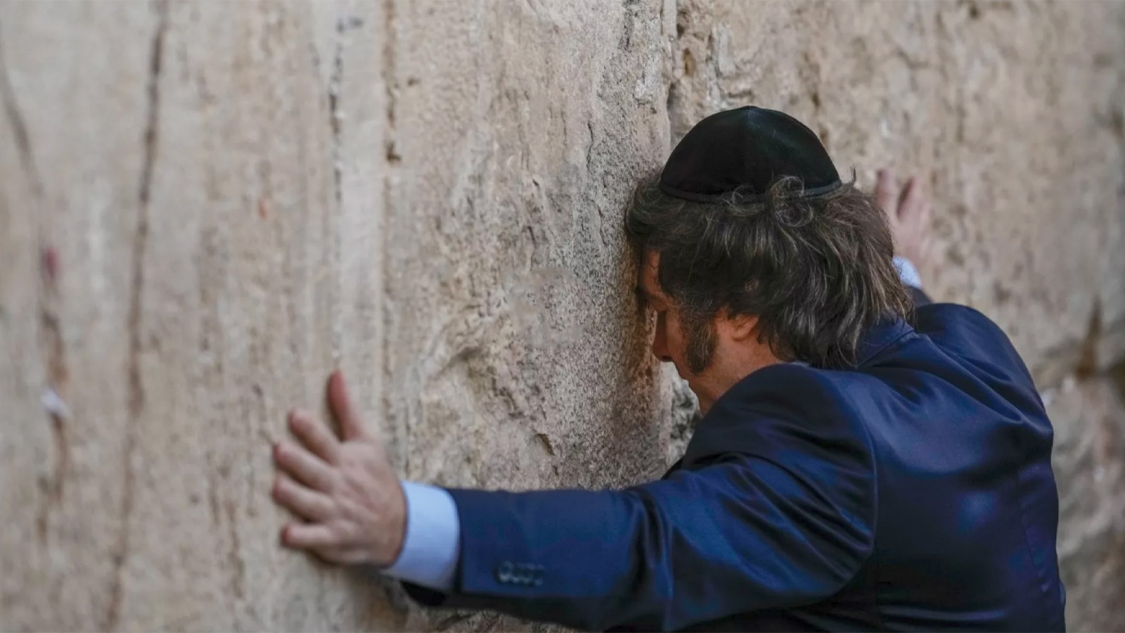 Arjantin Devlet Başkanı Milei İsrail'de Ağlama Duvarı'nı ziyaret etti