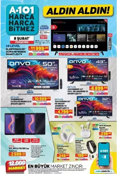 A101 Aktüel 8 Şubat 2024 kataloğu
