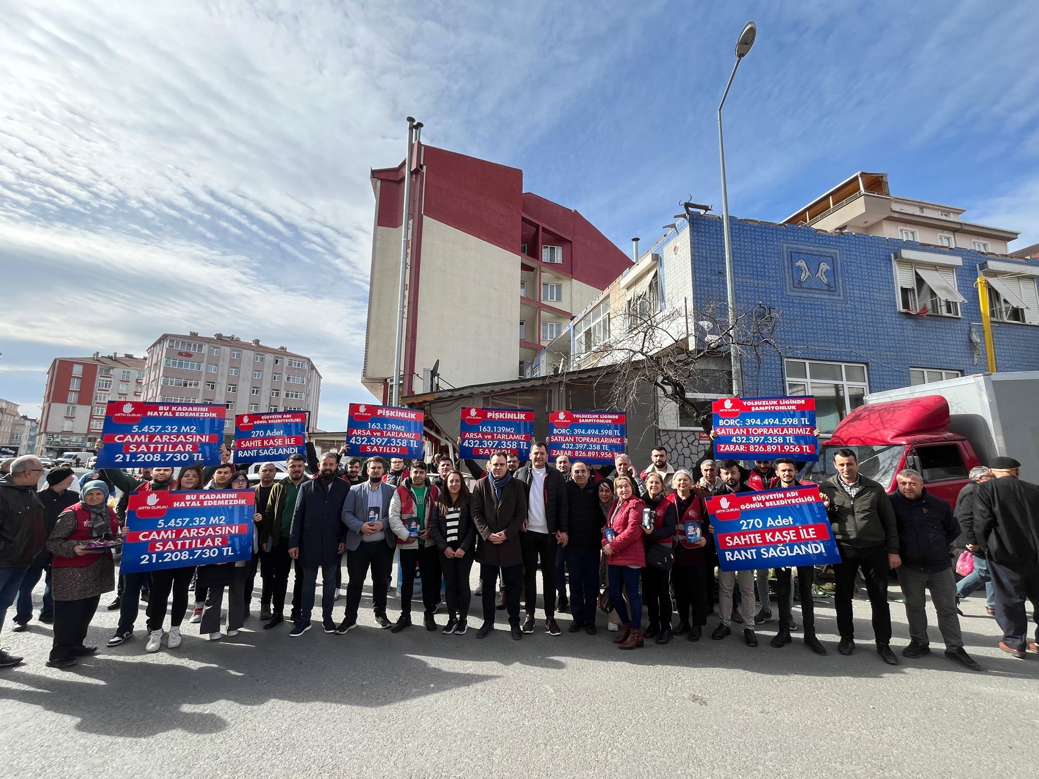 CHP Kapaklı ilçe örgütü, AKP’li belediyenin cami arsası satışlarına tepki gösterdi