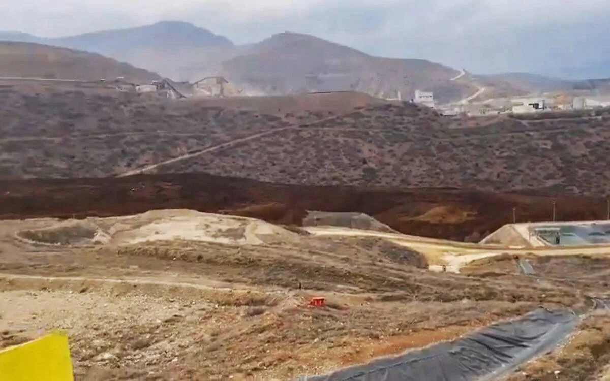 Erzincan İliç'teki madende yaşanan toprak kaymasının yeni görüntüleri ortaya çıktı