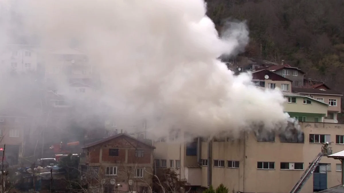 Beykoz'daki kibrit fabrikasında yangın: Ekipler müdahaleye başladı