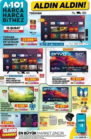 A101'de bugün ne var? A101 15 Şubat Perşembe kataloğu yayınlandı