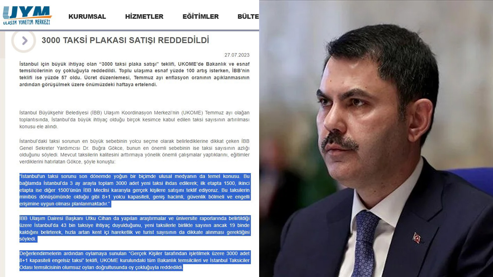 Murat Kurum'un İBB hakkındaki iddialarına ilişkin belgeler ortaya çıktı