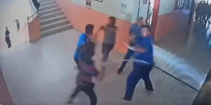 Çorum'da öğrenci velisi okul müdürüne zincirle saldırdı!