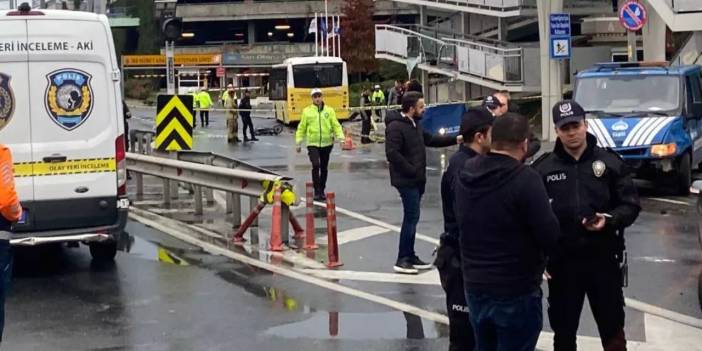 Bakırköy'de otobüsün çarptığı polis hayatını kaybetti