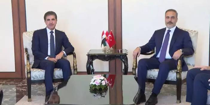 Bakan Fidan, IKBY Başkanı Barzani ile görüştü