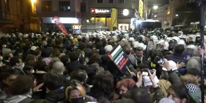 CHP'nin Gazze'ye destek yürüyüşünde polisin müdahale anları