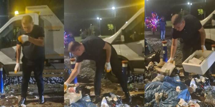 Cemil Tugay'dan 'grev' hamlesi! Çöpler için sokağa indi