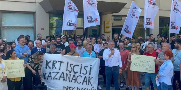 Avrupa Türk Gazeteciler Birliği'nden iş bırakan KRT TV çalışanlarına destek