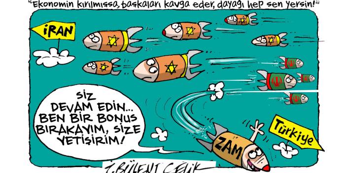 İ. Bülent Çelik'in 16 Haziran 2025 tarihli karikatürü