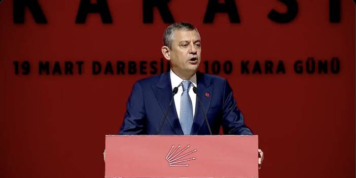 Özgür Özel "Demokrasi ve adaletin 100. KARA gününde" konuşuyor