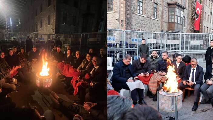 Cemil Tugay polis ablukasında nöbetin sabahında seslendi