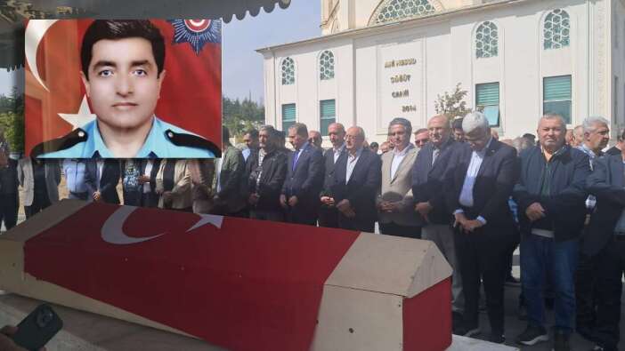 Emekli polis Ali Şekeroğlu son yolculuğuna uğurlandıı
