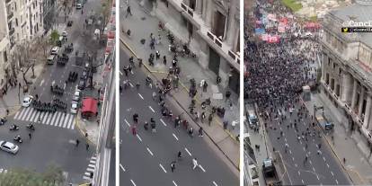 Arjantin'de emeklilik reformuna tepki: Protestocular Kongre'ye girmeye çalıştı