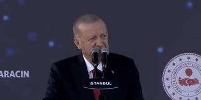 Cumhurbaşkanı Erdoğan İstanbul'da konuşuyor