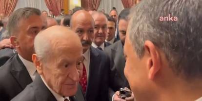 Bahçeli ve Özel meclis resepsiyonunda bir araya geldi