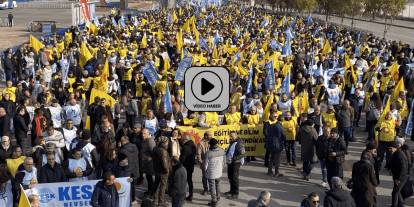 KESK'in 'Geçinemiyoruz' mitingine kitlesel katılım: Ankara'da emekçilerin yürüyüşü başladı