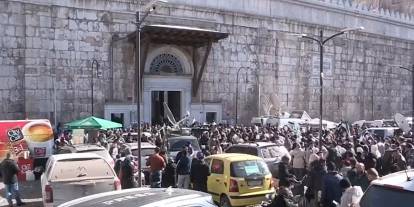 HTŞ'nin yönetimi altında Emevi Camii'nde ilk cuma namazı: Binlerce insan akın etti