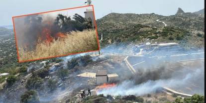 Bodrum'da yangın çıktı