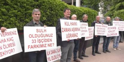 Eğrek’in iş arkadaşları Çalık Holding'in önünde eylem yaptı: 'Bizi de mi öldüreceksiniz?'