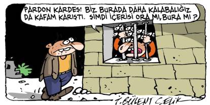 İ. Bülent Çelik'in 18 Mayıs 2025 tarihli karikatürü