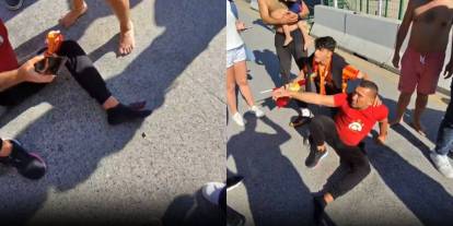Kadıköy'de şampiyonluk kutlayan Galatasaray taraftarına silahlı saldırı
