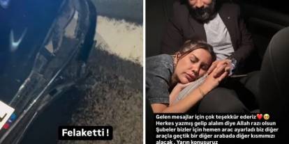 Dilan ve Engin Polat, Mardin'de trafik kazası geçirdi