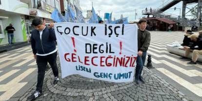 Liseliler ‘çocuk işçiliğe hayır’ dedi, ifadeye çağrıldılar