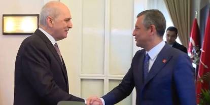 Meclis Başkanı Numan Kurtulmuş'tan CHP lideri Özgür Özel'e ziyaret