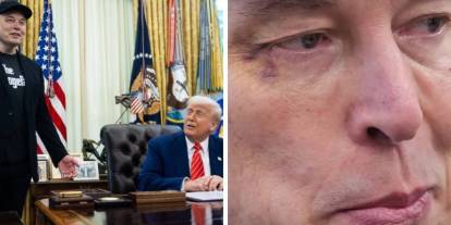 Elon Musk'ın Oval Ofiste'ki veda toplantısı: Gözü mor çıktı, Trump 'tam olarak gitmiyor' dedi