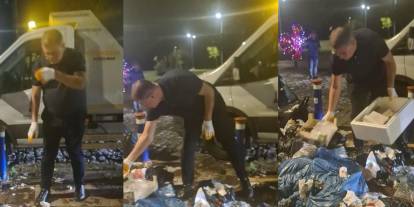 Cemil Tugay'dan 'grev' hamlesi! Çöpler için sokağa indi