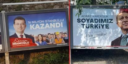 İstanbul'da billboardlardan İmamoğlu gitti, Erdoğan geldi