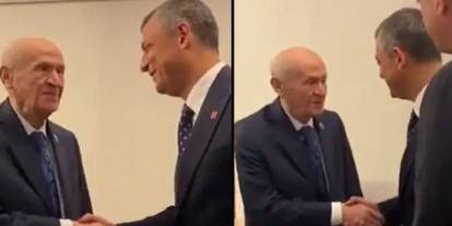 Bahçeli ile Özel arasında dikkat çeken diyalog: 'Çok hareketlisiniz maşallah'