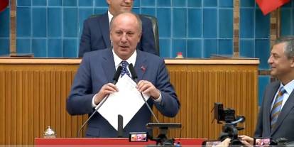Muharrem İnce, CHP Grup Toplantısı'nda kürsüye çıktı