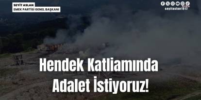 EMEP Genel Başkanı Seyit Aslan'dan, Sakarya Hendek Katliamı davasına çağrı: "Adalet istiyoruz"
