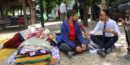 Köylülerden Meclis'in yanı başında zeytin nöbeti: "Zeytin, meyve olmazsa Türkiye olmaz"