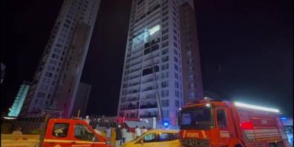 Ankara'da 26 katlı binada yangın