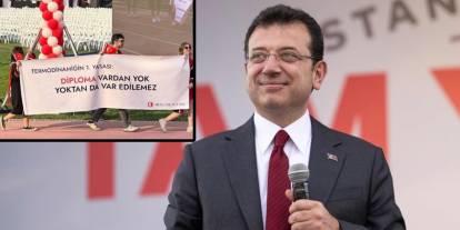 İmamoğlu ODTÜ mezuniyetindeki favori pankartını paylaştı: 'Diploma vardan yok, yoktan var edilemez!'